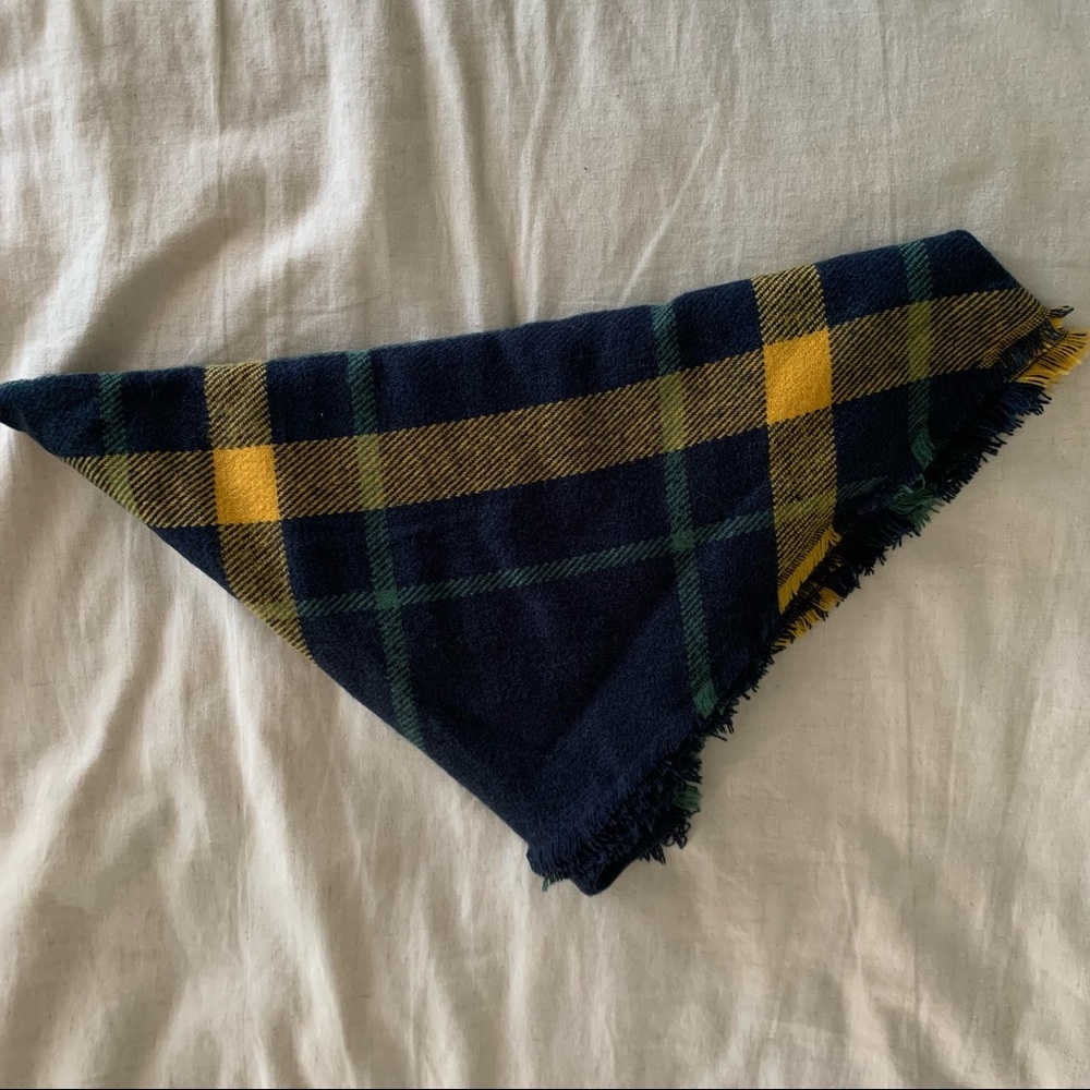 Plaid Triangle Scarf